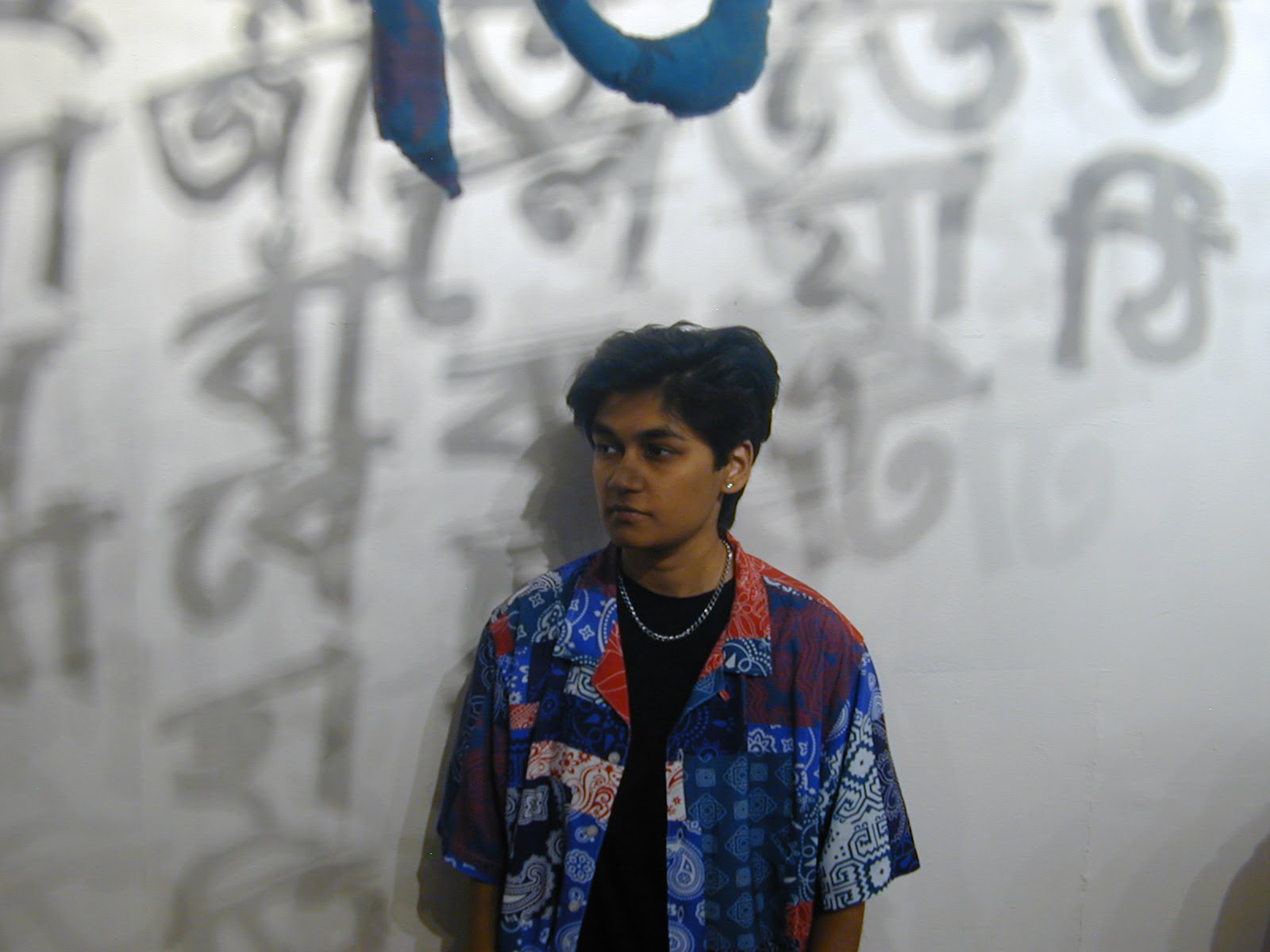 Pearly Rocks El Jefe Pre Production Sample Bandana Shirt at Dhaka Art Summit 2023