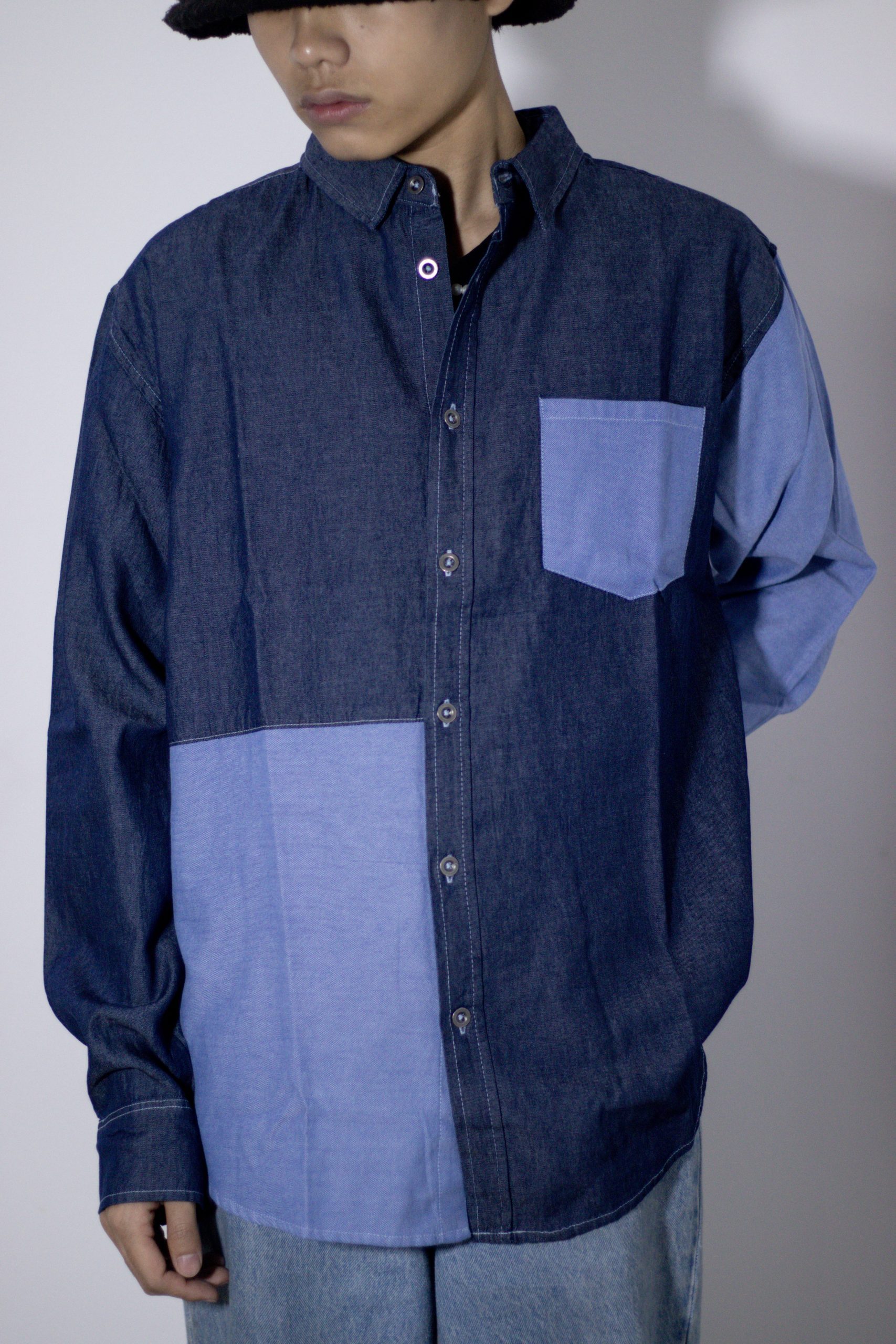 Patchwork Chambray Shirt