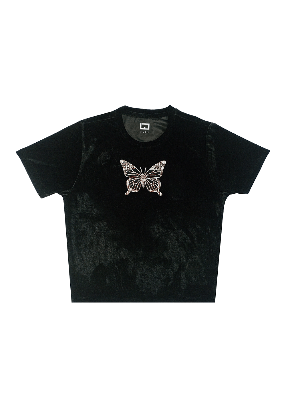 Butterfly | Crop Top With Rhinestones
