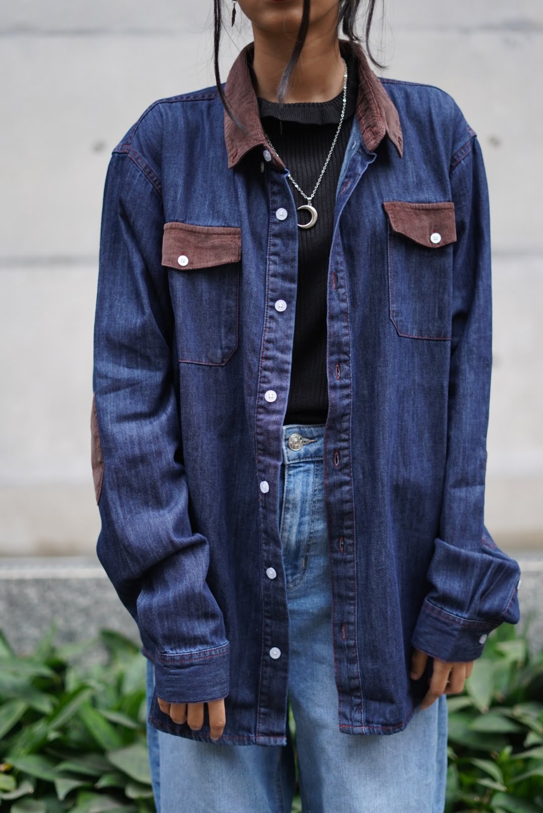 Denim Patchwork Shirt