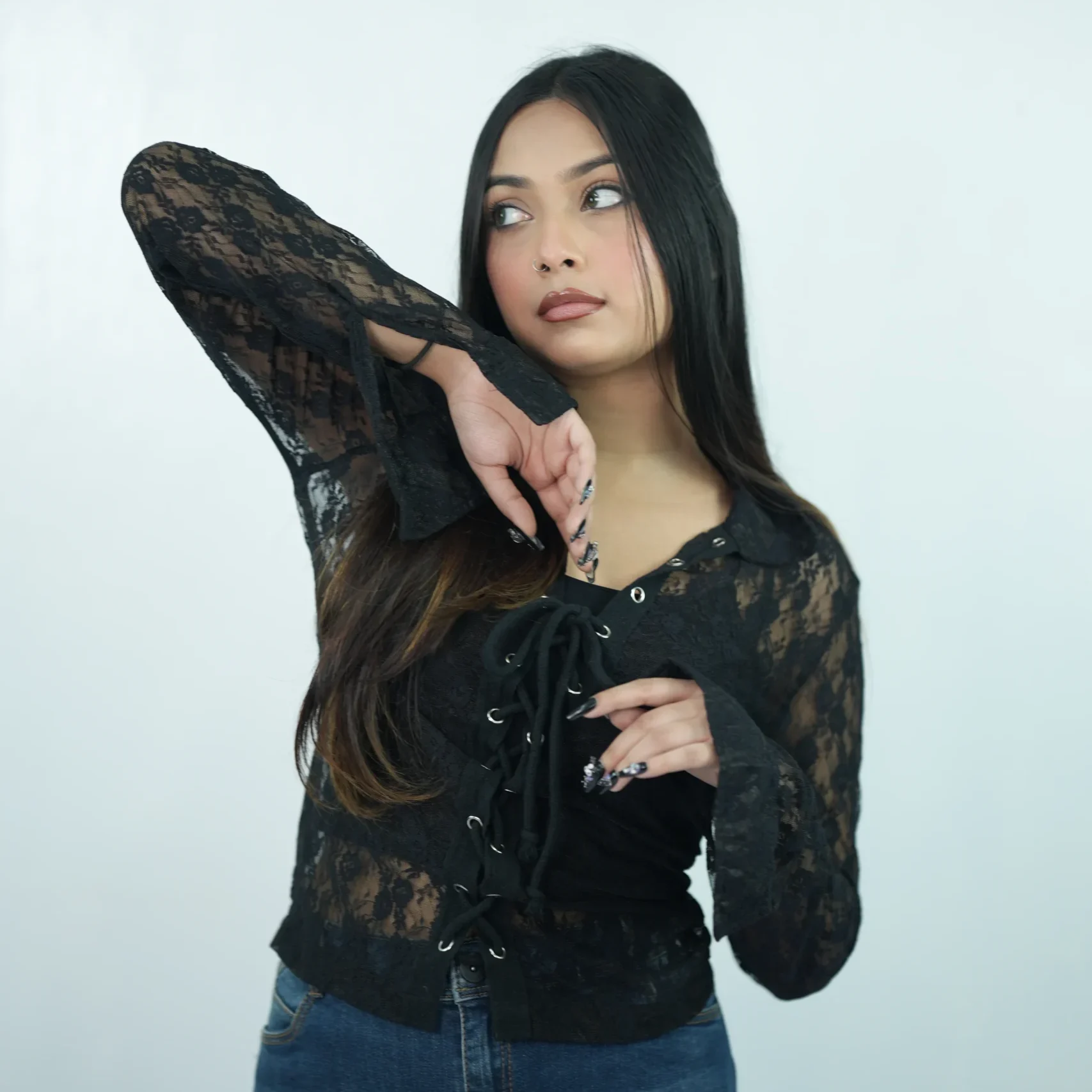 Lace Top long sleeves