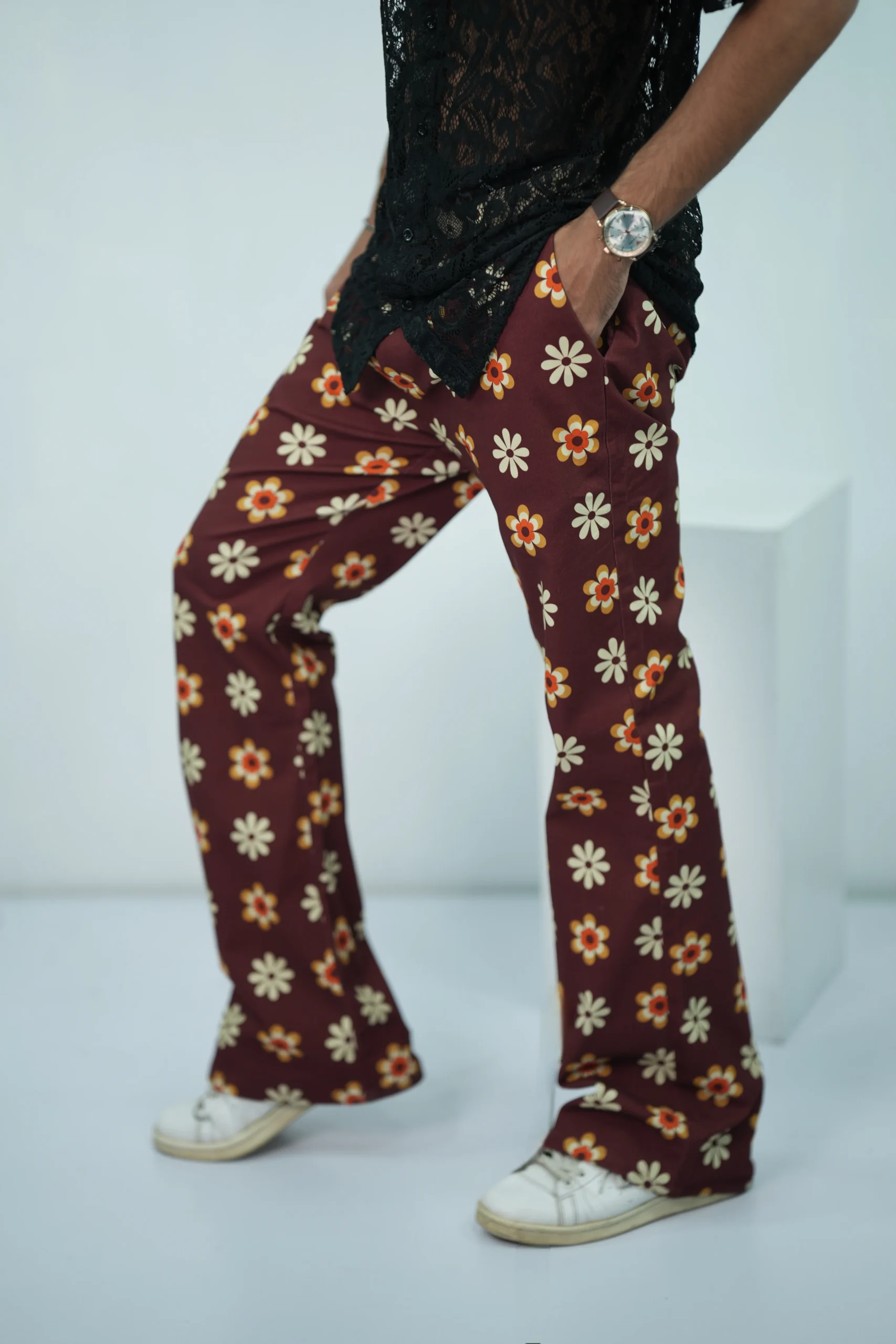 Floral Flared Pants
