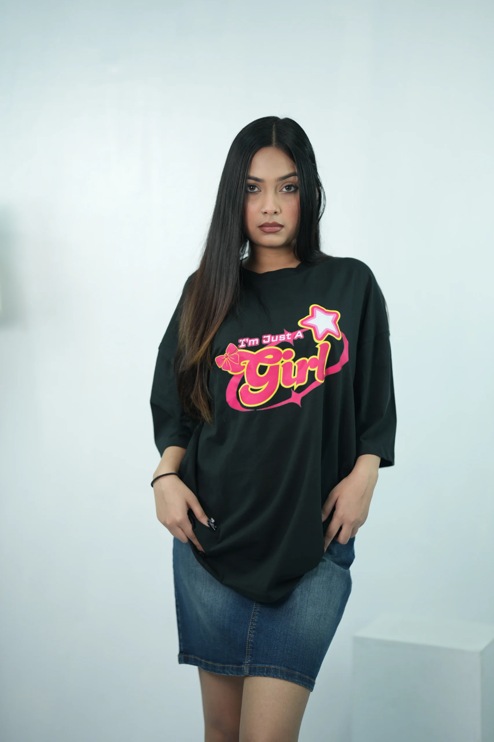 I’m Just a Girl | Drop Shoulder T-shirt